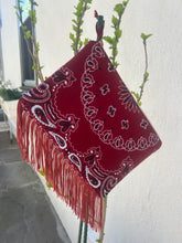 Load image into Gallery viewer, Bandana Fringe Clutch