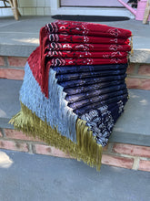 Load image into Gallery viewer, Bandana Fringe Clutch
