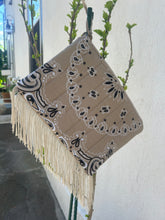 Load image into Gallery viewer, Bandana Fringe Clutch
