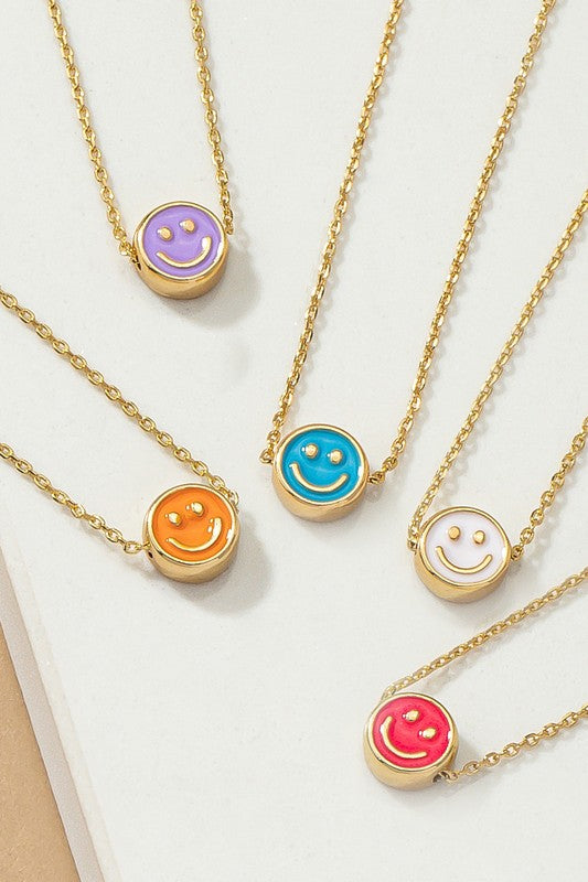 14 MINI FLOWER SMILEY FACE NECKLACE SET – Fashionazzle